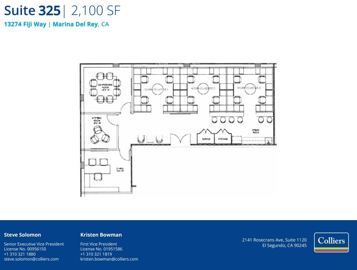 13274 Fiji Way, Marina Del Rey, CA à louer Plan d’étage- Image 1 de 1