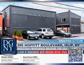 Plus de détails pour 390 Moffitt Blvd, Islip, NY - Industriel à vendre