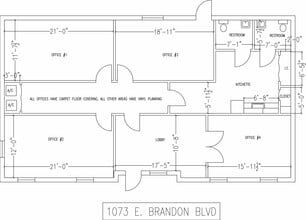 1073 E Brandon Blvd, Brandon, FL for lease Floor Plan- Image 1 of 1