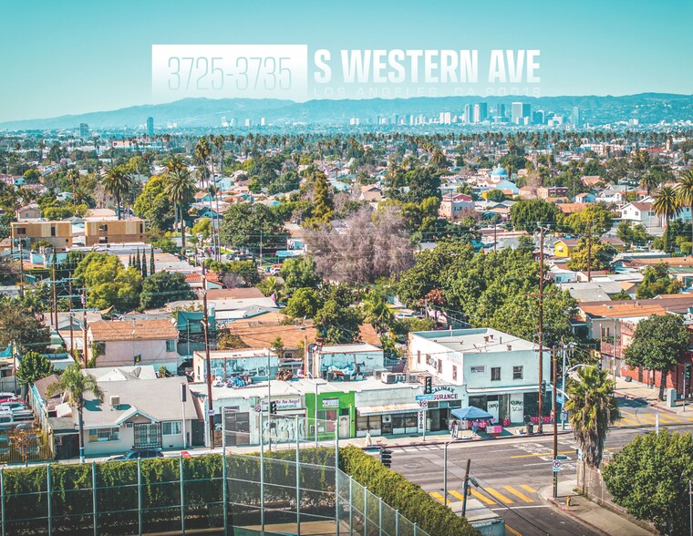 3725-3735 S Western Ave, Los Angeles, CA for sale - Aerial - Image 3 of 9