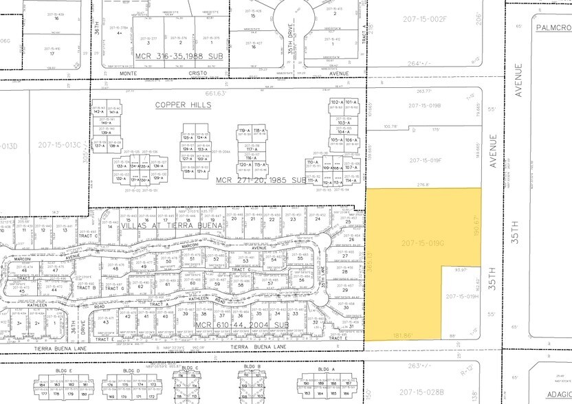15820 N 35th Ave, Phoenix, AZ à louer - Plan cadastral - Image 2 de 6
