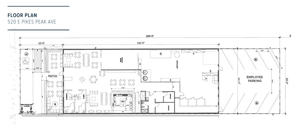 520 E Pikes Peak Ave, Colorado Springs, CO for lease - Floor Plan - Image 2 of 3