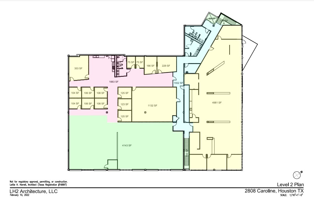 2808 Caroline St, Houston, TX for lease Floor Plan- Image 1 of 2