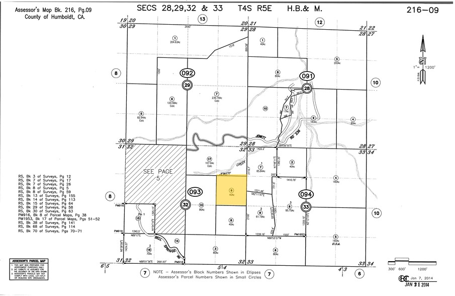 1005 Bliss Ln, Garberville, CA à vendre - Plan cadastral - Image 1 de 1