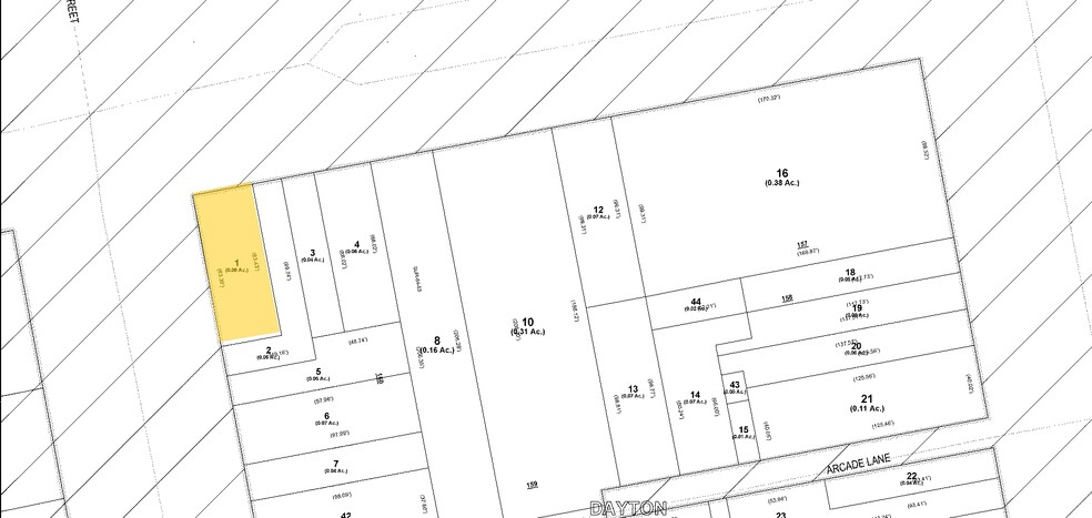 16 S Ludlow St, Dayton, OH à louer - Plan cadastral - Image 3 de 3