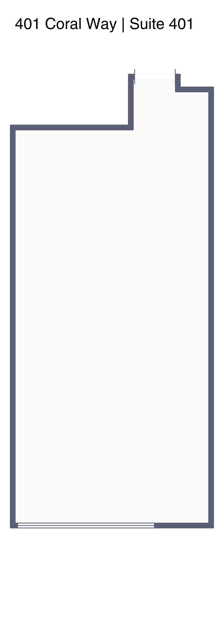 401 Coral Way, Coral Gables, FL à louer Plan de site- Image 1 de 1