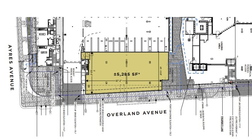2455 Overland Ave, Los Angeles, CA à louer Plan de site- Image 1 de 1