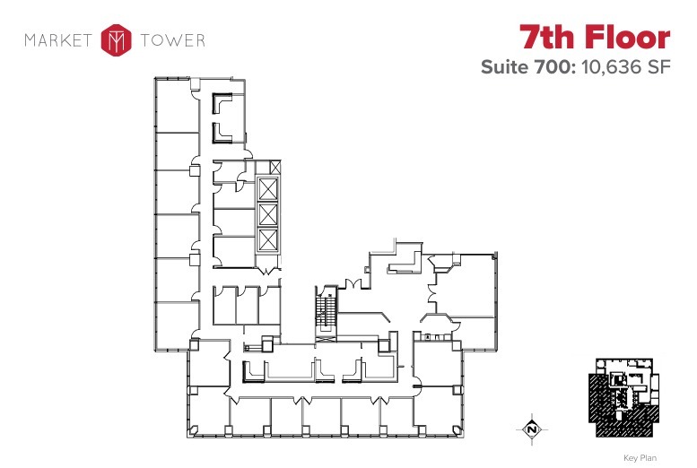 10 W Market St, Indianapolis, IN for lease Floor Plan- Image 1 of 1