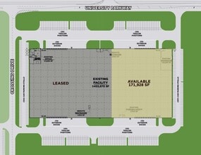 425 Crossing Dr, University Park, IL à louer Plan d’étage- Image 1 de 1