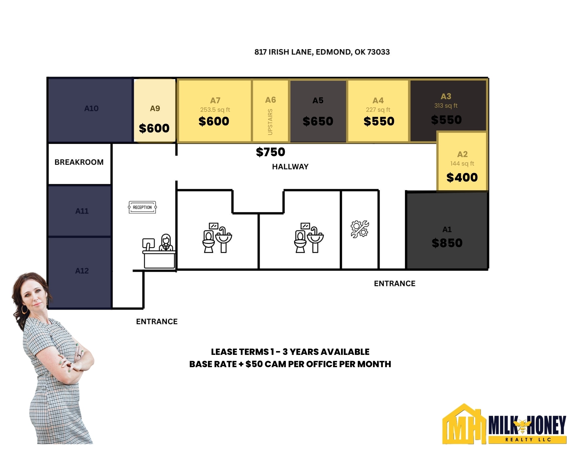 817 Irish Ln, Edmond, OK for lease Floor Plan- Image 1 of 36