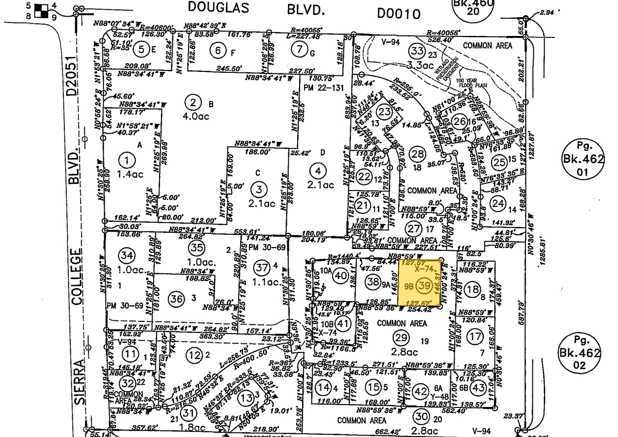 4170 Douglas Blvd, Granite Bay, CA à vendre Plan cadastral- Image 1 de 1