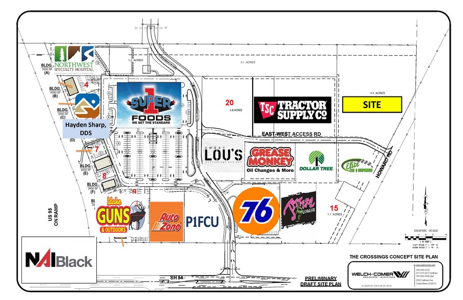 Hwy 95 & Hwy 54, Athol, ID à vendre - Plan de site - Image 1 de 2