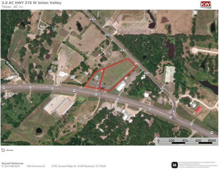 3.0 Acres 276 W hwy, Quinlan, TX à vendre - Aérien - Image 2 de 8