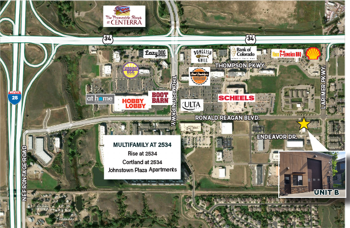 4523 Endeavor Dr B, Johnstown, CO for lease Aerial- Image 1 of 8