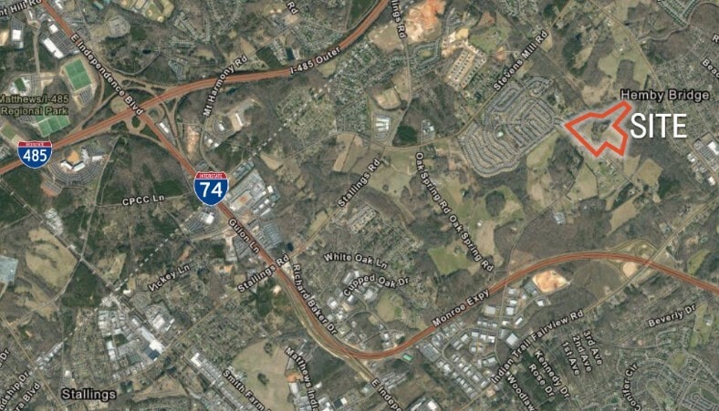 7803 Stinson Hartis Rd, Indian Trail, NC for sale - Aerial - Image 2 of 2