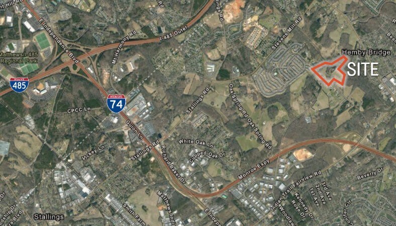 7803 Stinson Hartis Rd, Indian Trail, NC à vendre - Aérien - Image 2 de 2