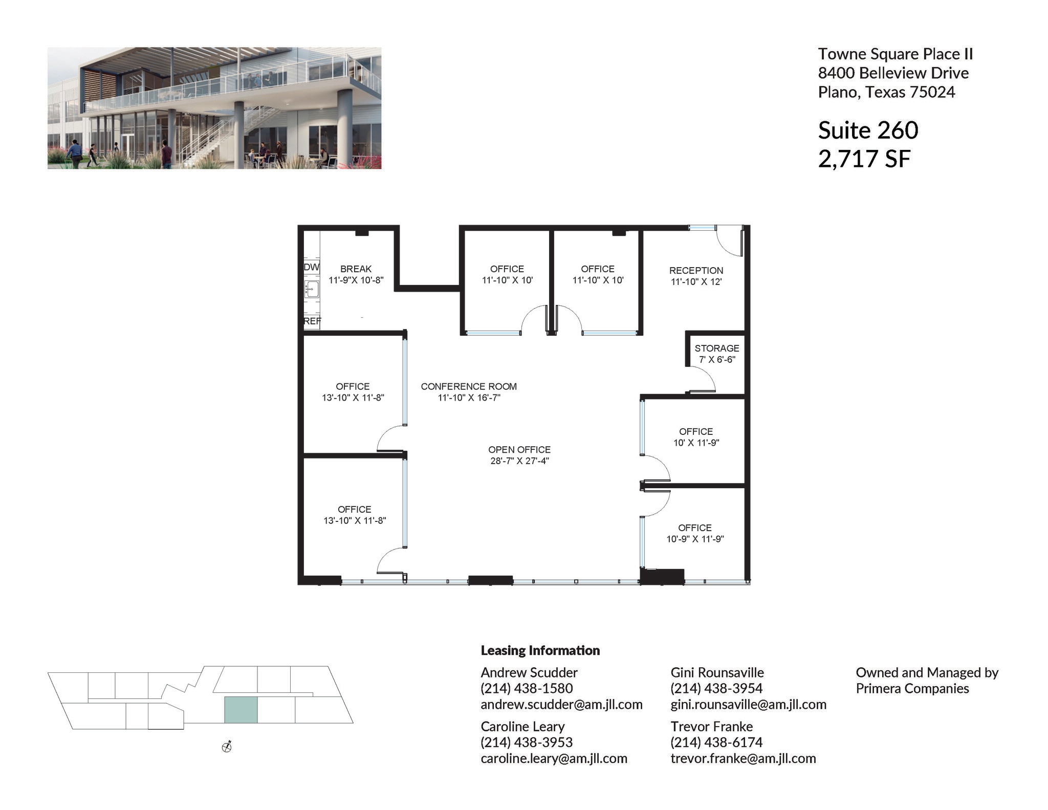 8560 Belleview Dr, Plano, TX à louer Plan d’étage- Image 1 de 2