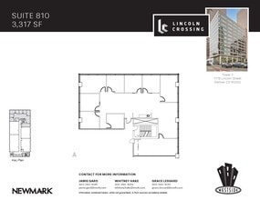 1776 N Lincoln St, Denver, CO for lease Floor Plan- Image 1 of 1