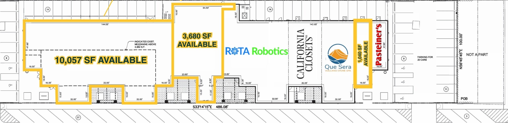 33202-33278 Woodward Ave, Birmingham, MI à louer Plan d’étage- Image 1 de 1
