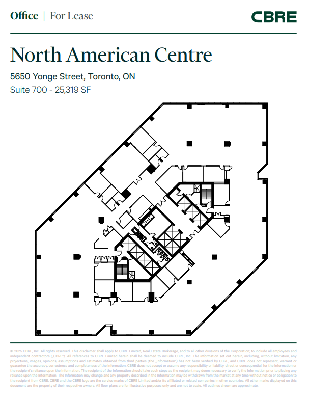 5650 Yonge St, Toronto, ON for lease Floor Plan- Image 1 of 1