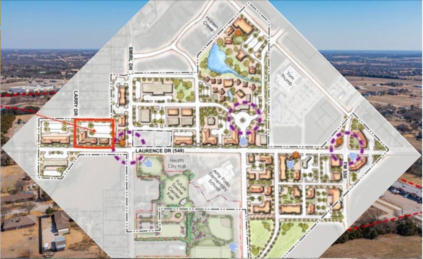 Hubbard Dr & Smirl Dr, Heath, TX à vendre Plan de site- Image 1 de 1