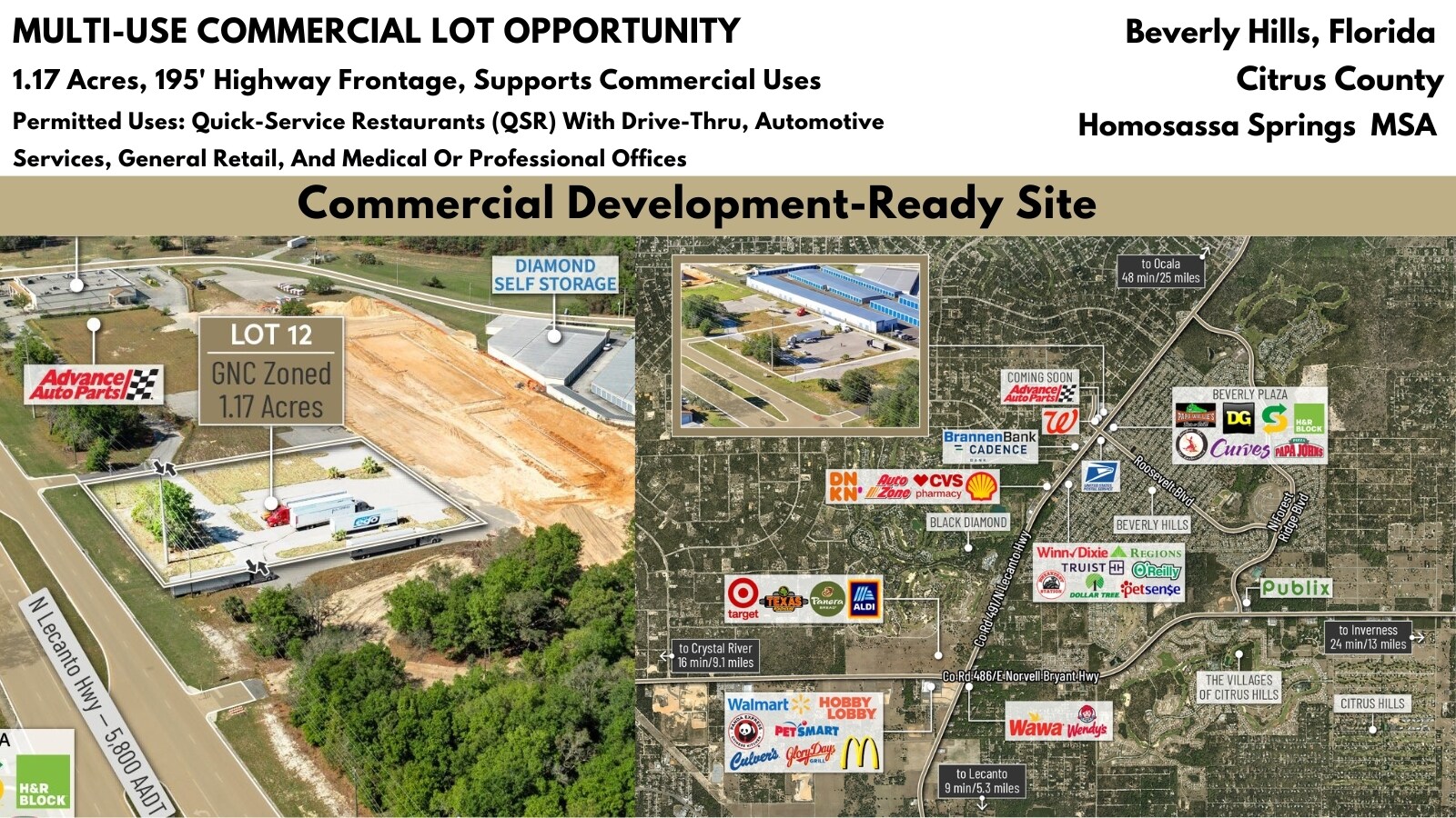 4154 Lecanto Highway, Beverly Hills, FL à vendre Photo principale- Image 1 de 14