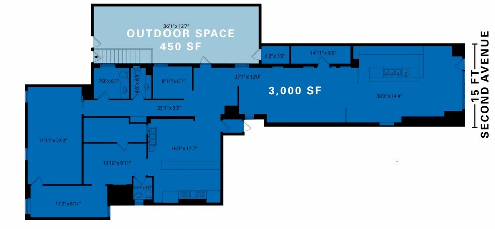 60-62 2nd Ave, New York, NY à louer - Plan d’étage - Image 2 de 9