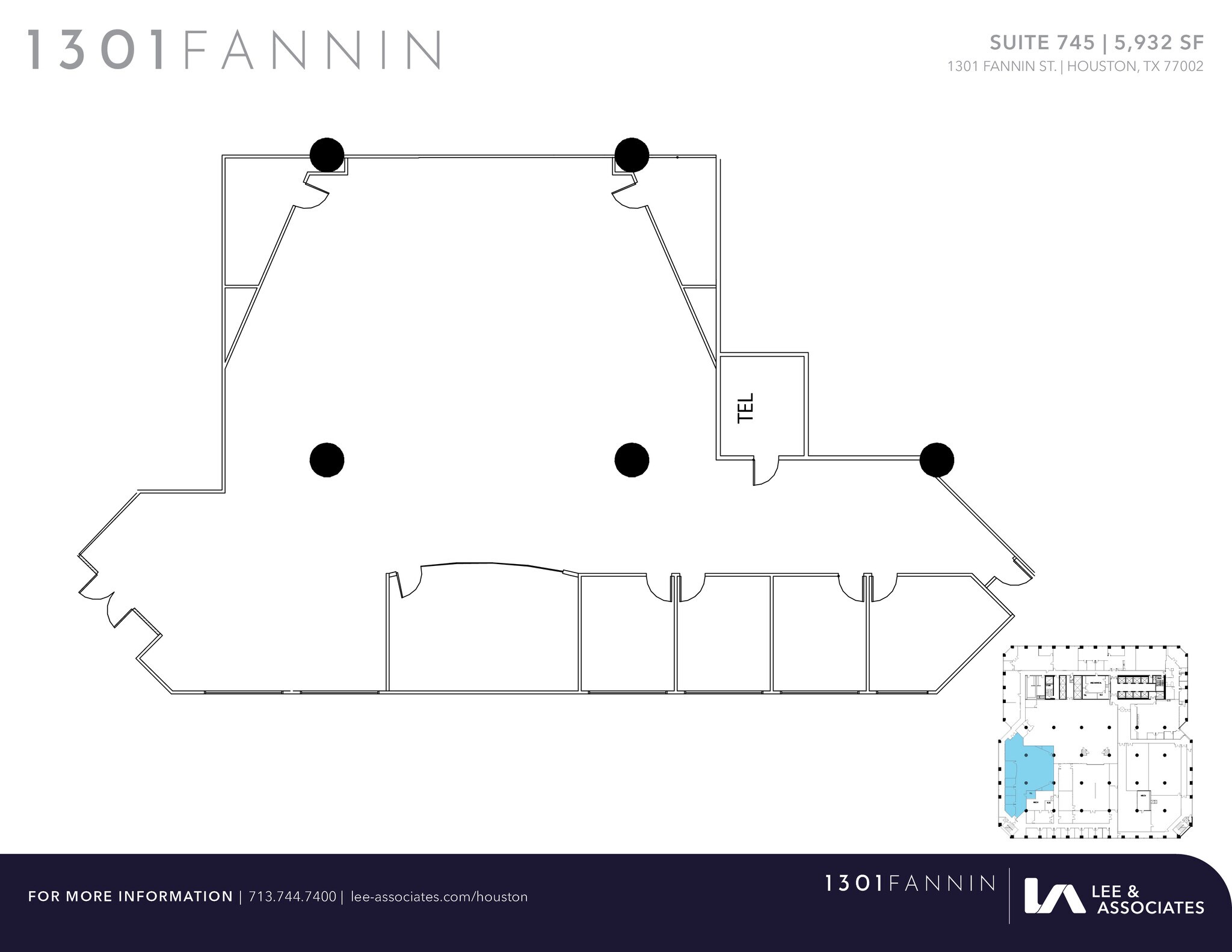 1301 Fannin St, Houston, TX for lease Floor Plan- Image 1 of 1