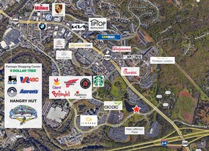 675 Peter Jefferson Pky, Charlottesville, VA - AERIAL  map view