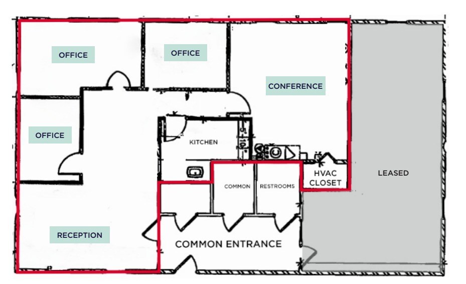 629 N Washington Hwy, Ashland, VA for lease - Floor Plan - Image 2 of 2