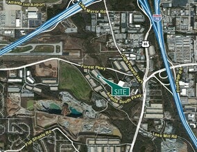 560 Atlanta S Pky, College Park, GA à louer Carte- Image 2 de 2