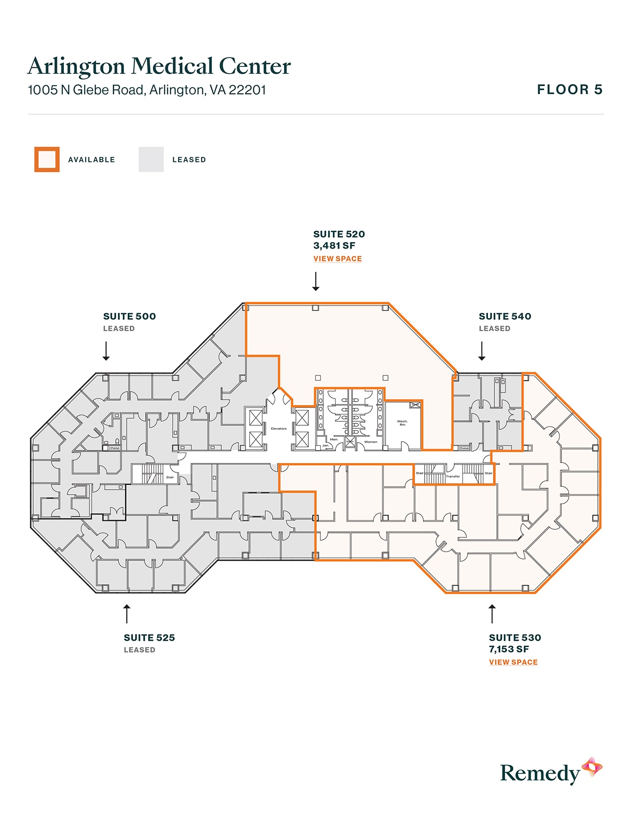 1005 N Glebe Rd, Arlington, VA for lease Floor Plan- Image 1 of 1