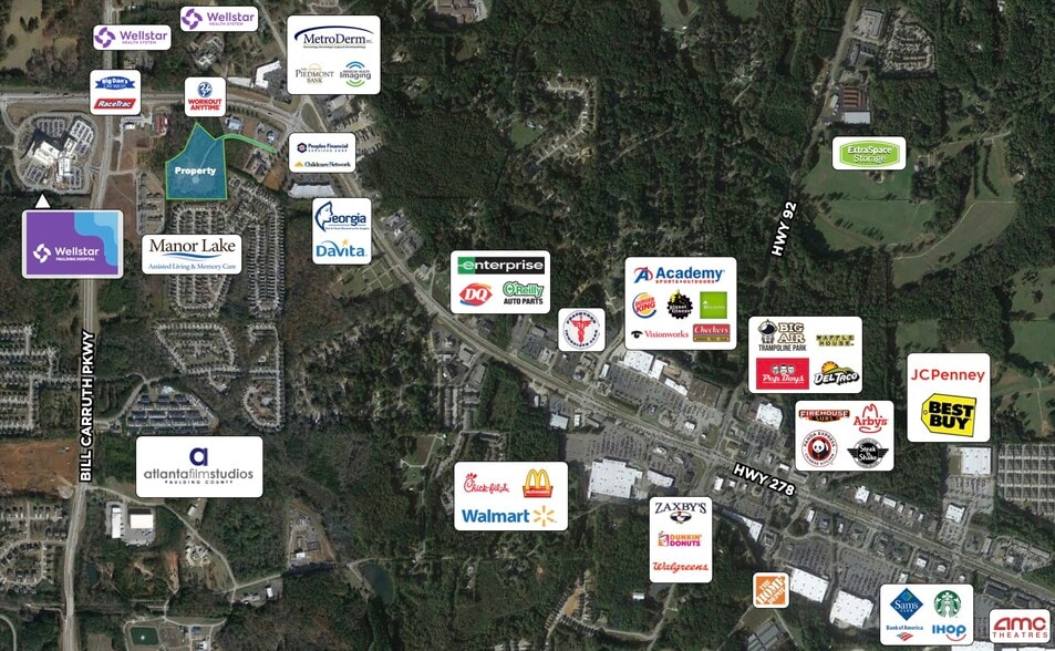 Highland Pavilion Way, Dallas, GA for sale - Aerial - Image 2 of 4