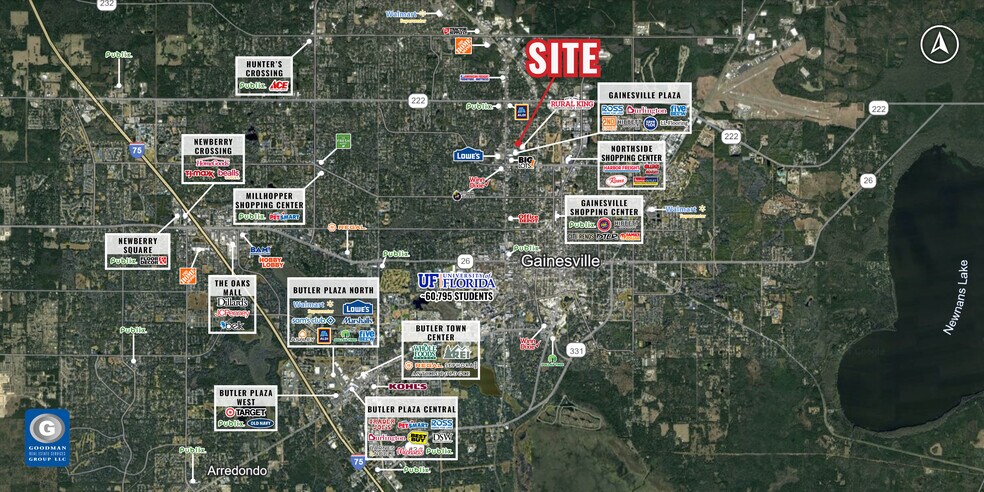 2801 NW 13th St, Gainesville, FL à vendre - Aérien - Image 2 de 3