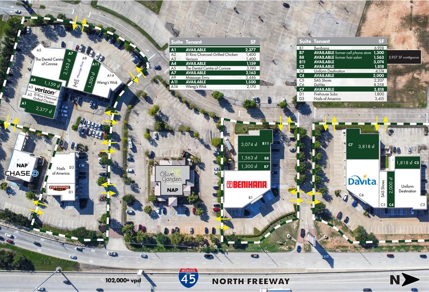 Teas Rd & I-45, Conroe, TX for lease - Site Plan - Image 3 of 10