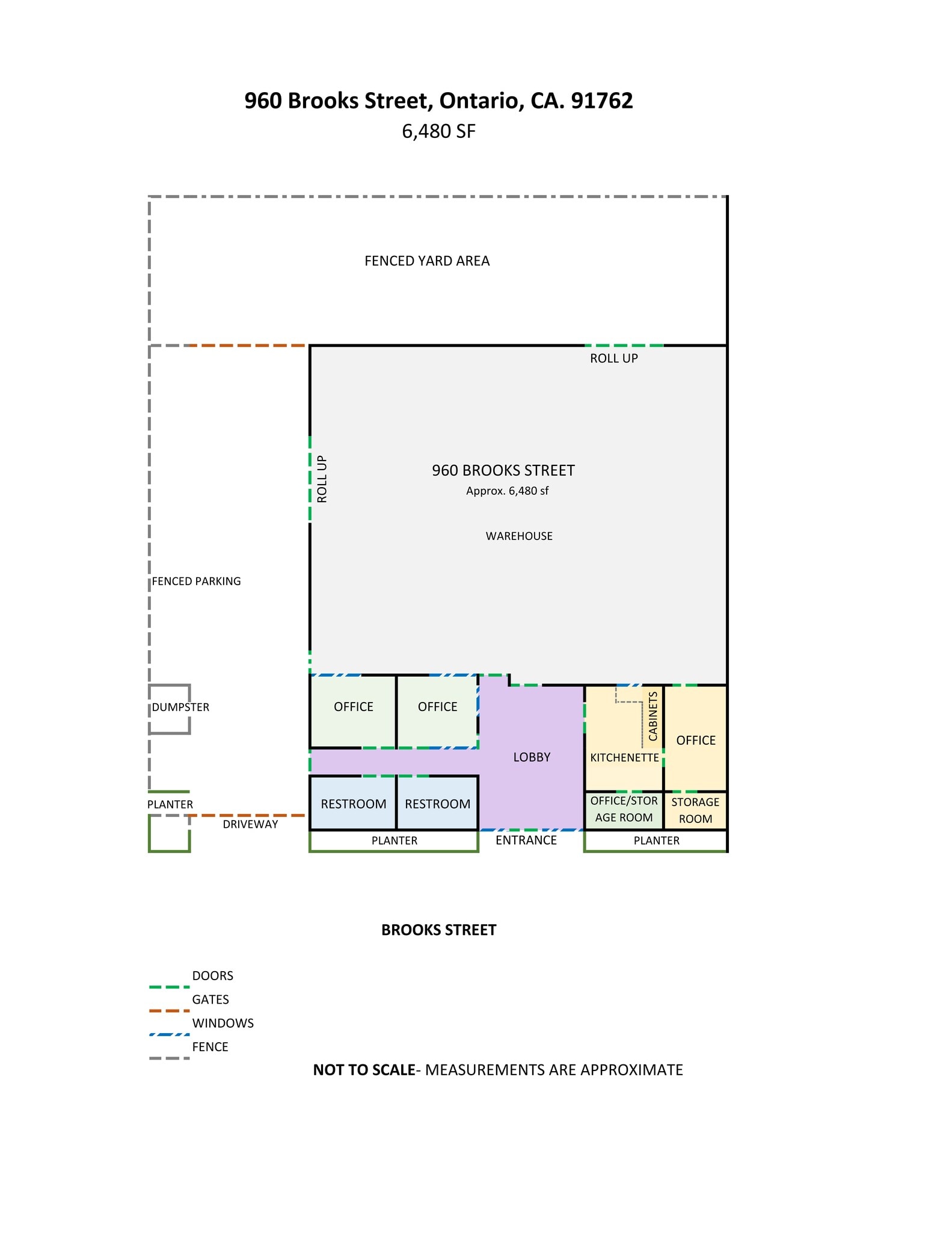 954-960 W Brooks St, Ontario, CA for lease Site Plan- Image 1 of 1