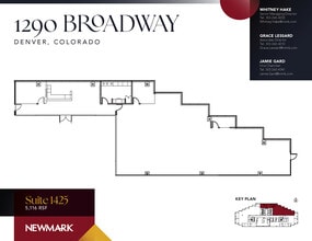 1290 Broadway, Denver, CO à louer Plan d’étage- Image 1 de 1