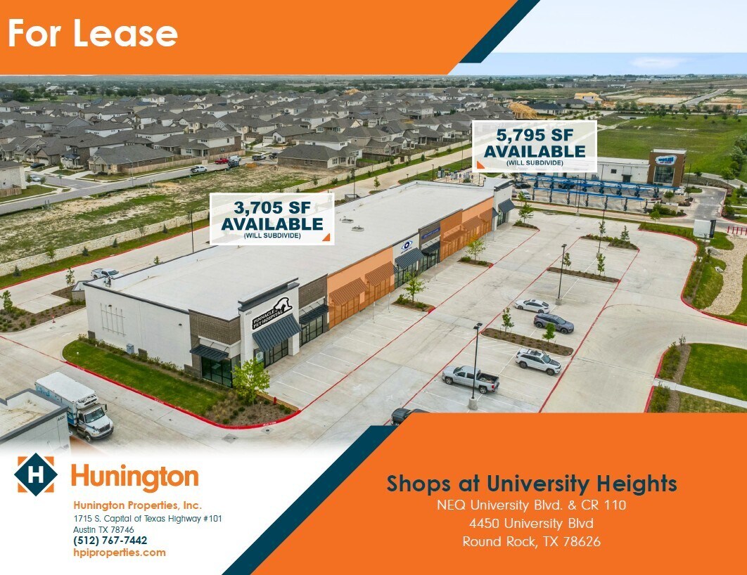 4450 University Blvd, Round Rock, TX for lease Primary Photo- Image 1 of 2