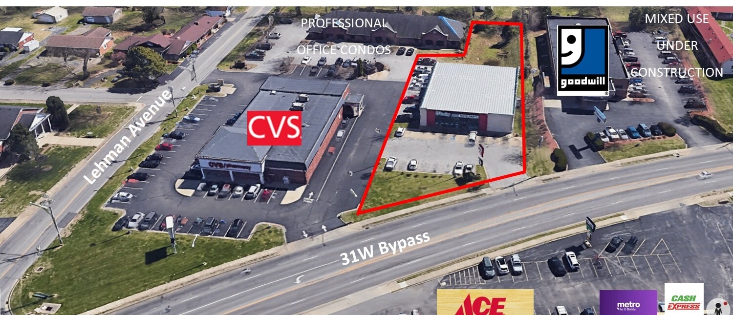 710 US 31W Byp, Bowling Green, KY à louer Aérien- Image 1 de 7