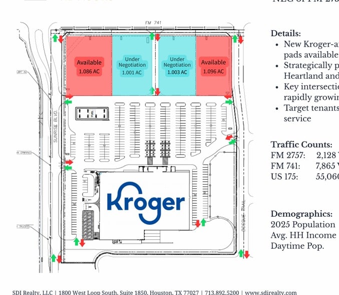 NEC of FM 2757 & FM 741, Crandall, TX for lease - Site Plan - Image 3 of 4