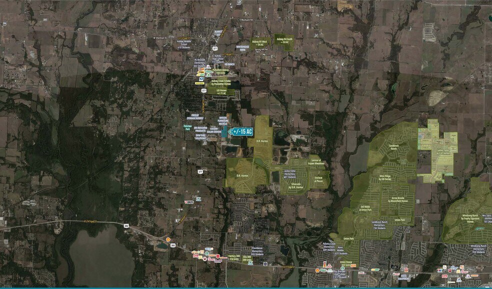 9080 Ike Byrom rd, Aubrey, TX à louer - Aérien - Image 3 de 10