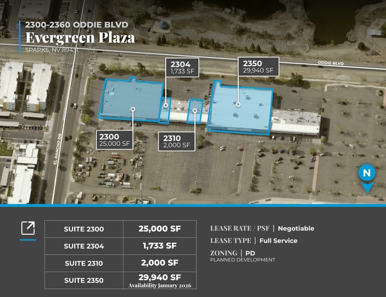 2300-2360 Oddie Blvd, Sparks, NV for lease - Building Photo - Image 1 of 9