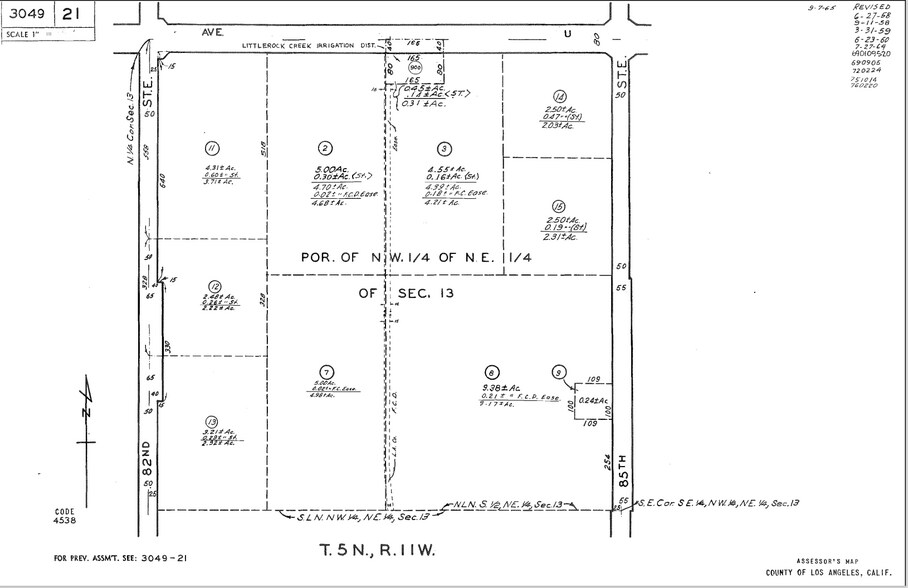 35531 82nd St E, Littlerock, CA for sale - Plat Map - Image 1 of 1