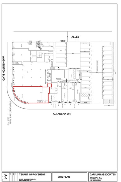 2505-2523 E Washington Blvd, Pasadena, CA à louer - Plan d’étage - Image 2 de 14