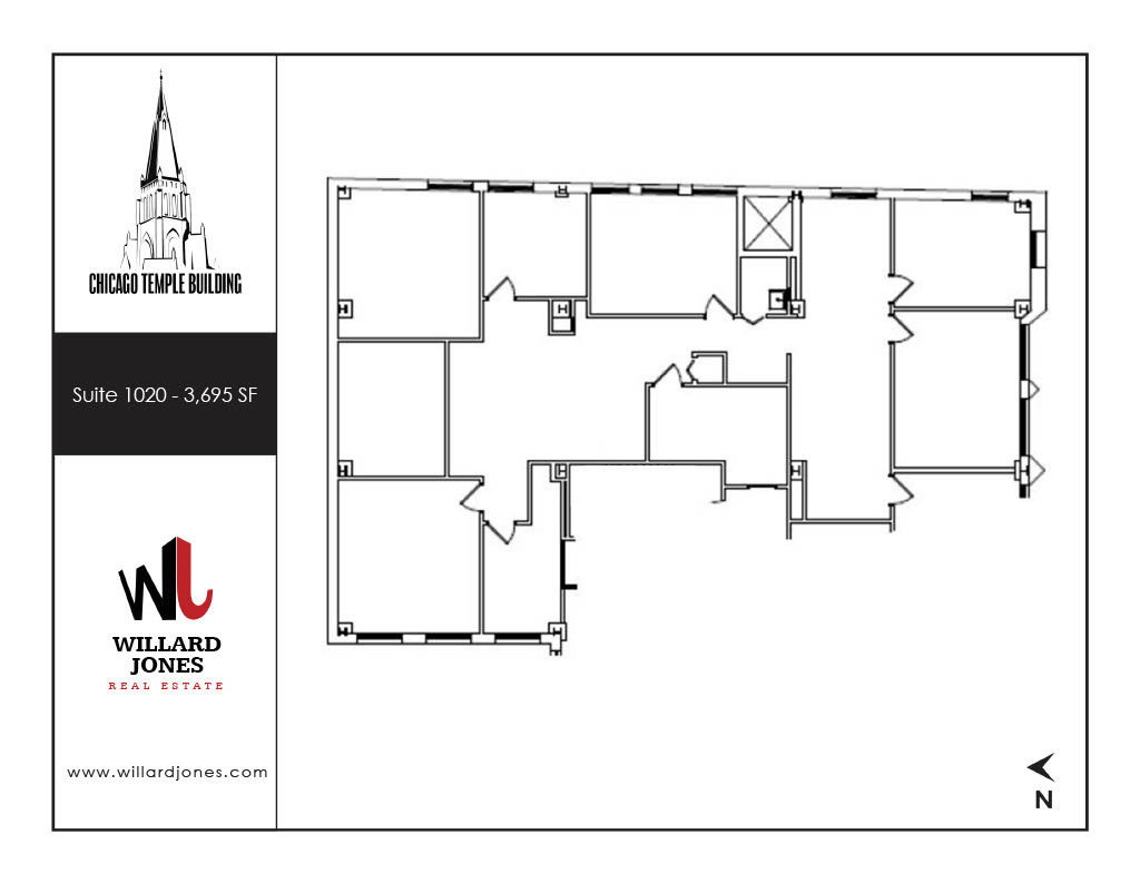 77 W Washington St, Chicago, IL à louer Plan d’étage- Image 1 de 1