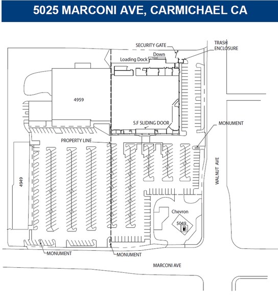 5025 Marconi Ave, Carmichael, CA for lease - Site Plan - Image 3 of 3