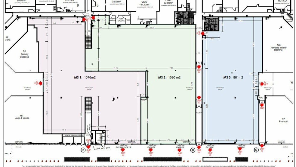 Retail in Pessac for lease - Floor Plan - Image 2 of 6