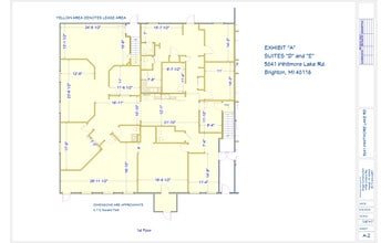 5841 Whitmore Lake Rd, Brighton, MI à louer Plan d’étage- Image 1 de 1