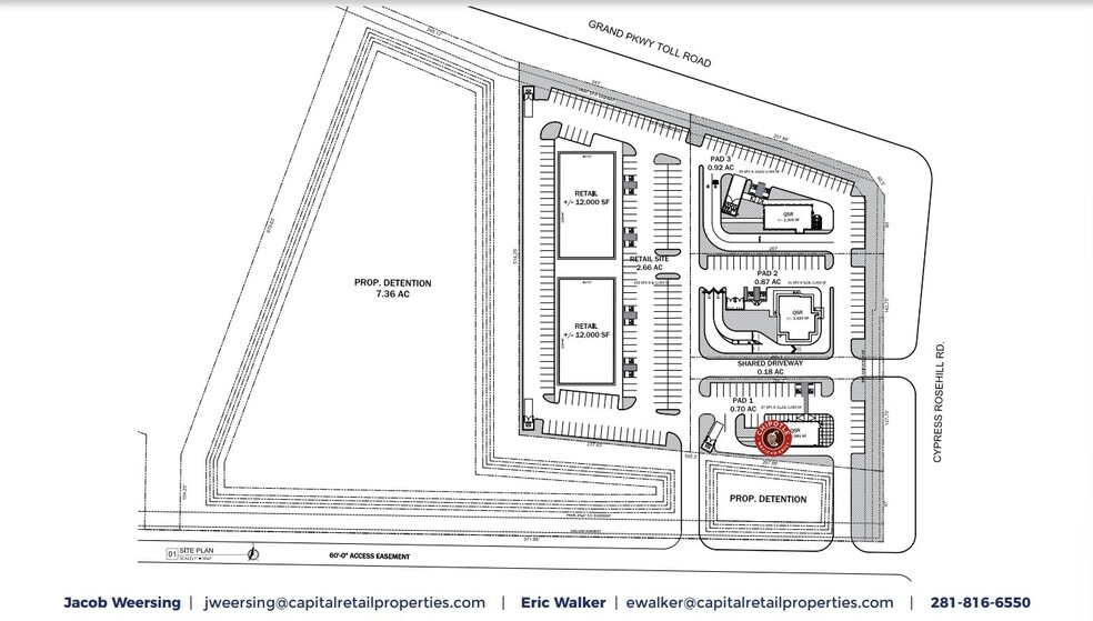 Grand Pkwy & Cypress Rosehill Rd, Tomball, TX for lease - Site Plan - Image 2 of 2