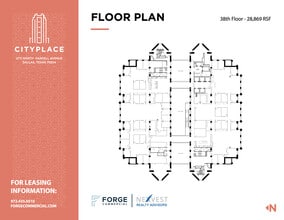 2711 N Haskell Ave, Dallas, TX à louer Plan d’étage- Image 1 de 1